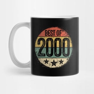 Circular Retro Best of 2000 20th Birthday Gift 20 Year Old Mug